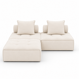 Dune Outdoor 2 Seater Sofa with Ottoman