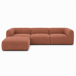 Sairah 3 Seater Sofa with Ottoman