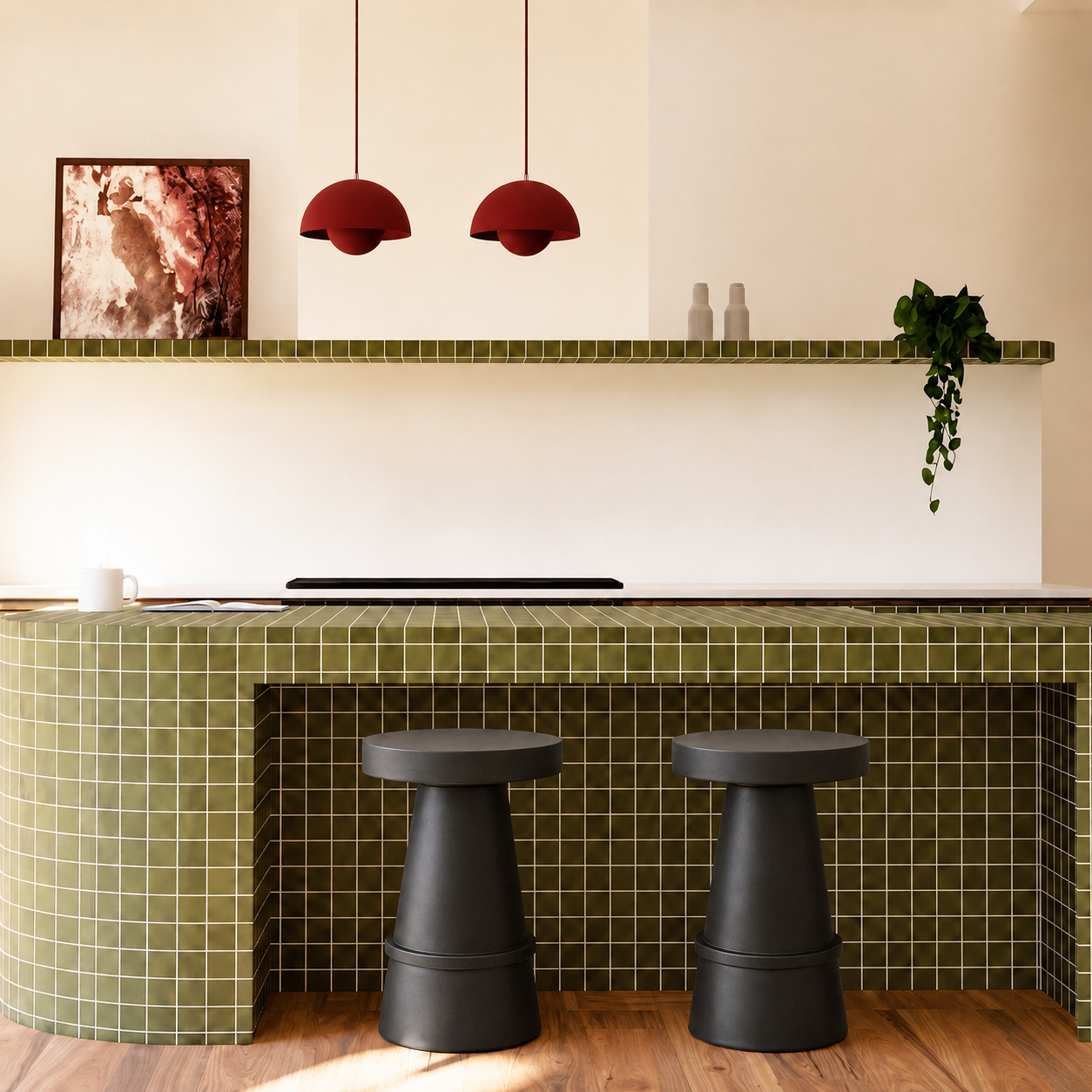 Jess Barstool – Upholstered Counter Barstool – Antarria – Dubai, UAE