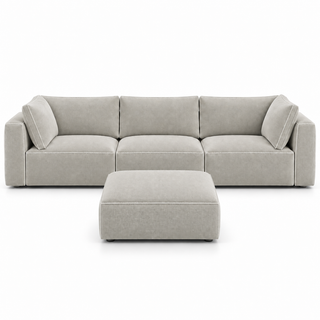Sienna 3 Seater Outdoor Sofa with Ottoman