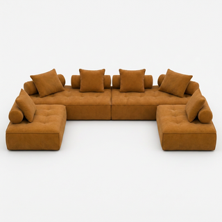 Dune Sofa U-Shape with 2 Ottomans